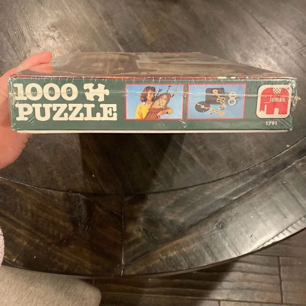 VTG 1984 Jumbo Dutch 1000 Piece Puzzle 54” Clock SEALED NEW